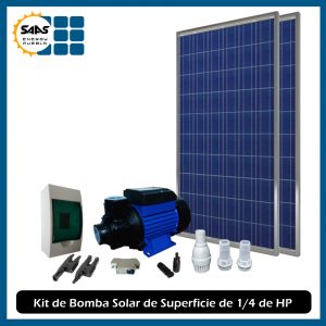 Sistema de Bombeo Solar de Superficie de 1/4 de HP