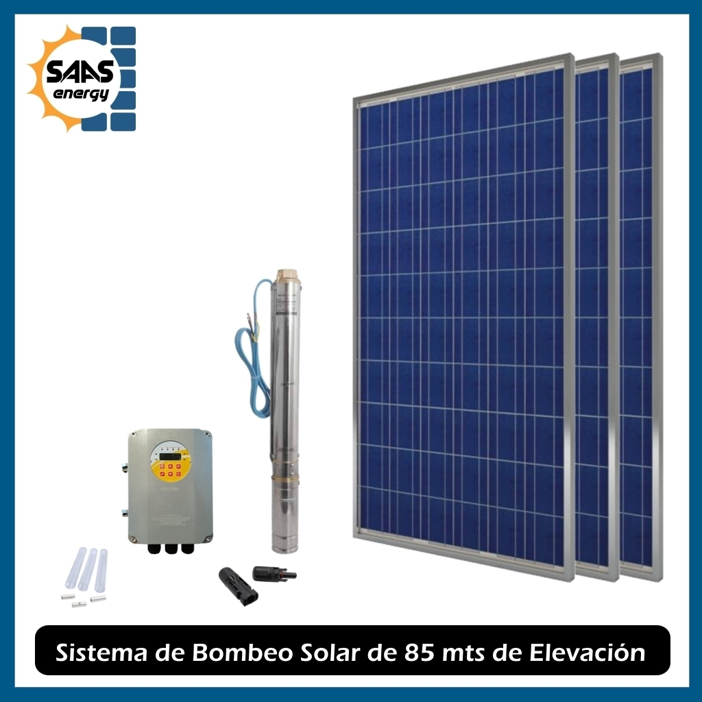 Kit de Bombeo Solar de 1 HP para 85 metros Connera > Saas Energy