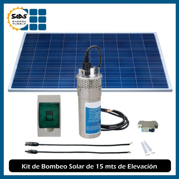 Kit Bomba Solar 15 mts - Saas Energy Puebla