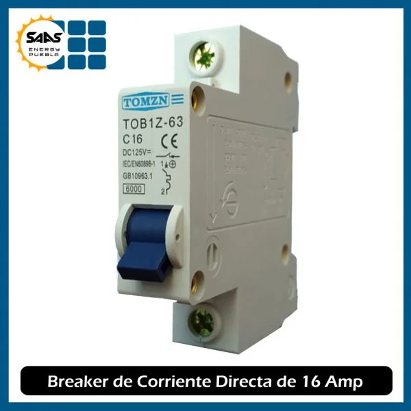 Breaker 16 Amperios - Saas Energy Puebla