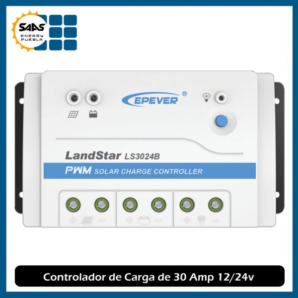 Controlador de Carga 30 Amp - Saas Energy Puebla