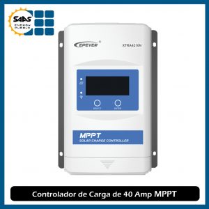 Controlador de Carga de 40 amp MPPT - Saas Energy Puebla