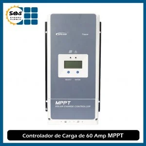 Controlador de Carga de 60 Amp MPPT