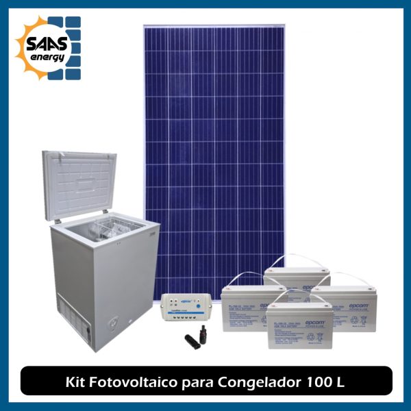 Kit Fotovoltaico para Congelador 100L - Saas Energy Puebla
