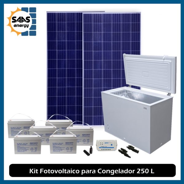 Kit Fotovoltaico para Congelador 250L - Saas Energy Puebla