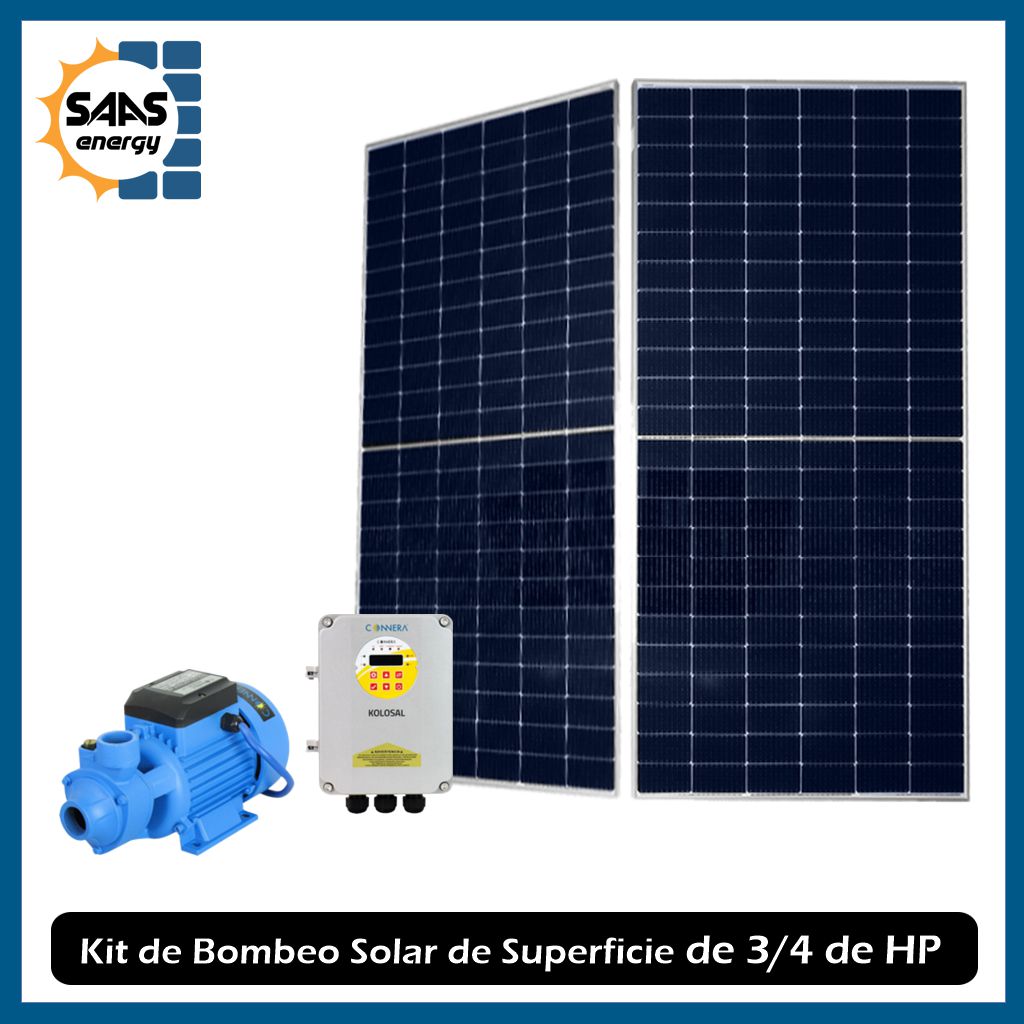 Kit de Bombeo Solar de 0.75 HP - Saas Energy