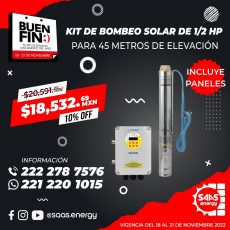 Kit de Bombeo Solar de 1/2 hp