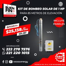 Kit de Bombeo Solar de 1 hp